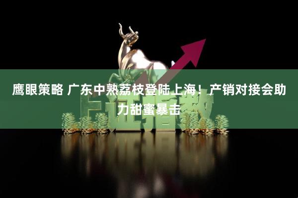 鹰眼策略 广东中熟荔枝登陆上海！产销对接会助力甜蜜暴击