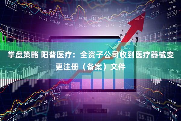 掌盘策略 阳普医疗：全资子公司收到医疗器械变更注册（备案）文件
